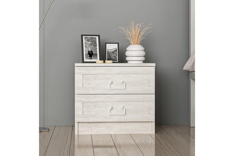 Fruitland Yöpöytä 54 cm - Valkoinen - Huonekalut - Pöytä & ruokailuryhmä - Apupöytä & sivupöytä - Yöpöytä