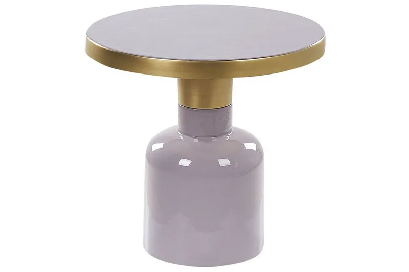 Garret Sivupöytä 45 cm, Violetti/Messinki