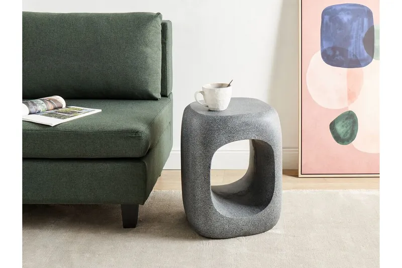 Gaston Sivupöytä 33 cm - Harmaa - Huonekalut - Pöytä & ruokailuryhmä - Apupöytä & sivupöytä - Tarjotinpöytä & pikkupöytä