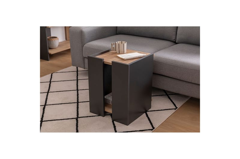 Giancarlo Sivupöytä 38,6 cm - Sininen/Antrasiitti - Huonekalut - Pöytä & ruokailuryhmä - Apupöytä & sivupöytä - Tarjotinpöytä & pikkupöytä