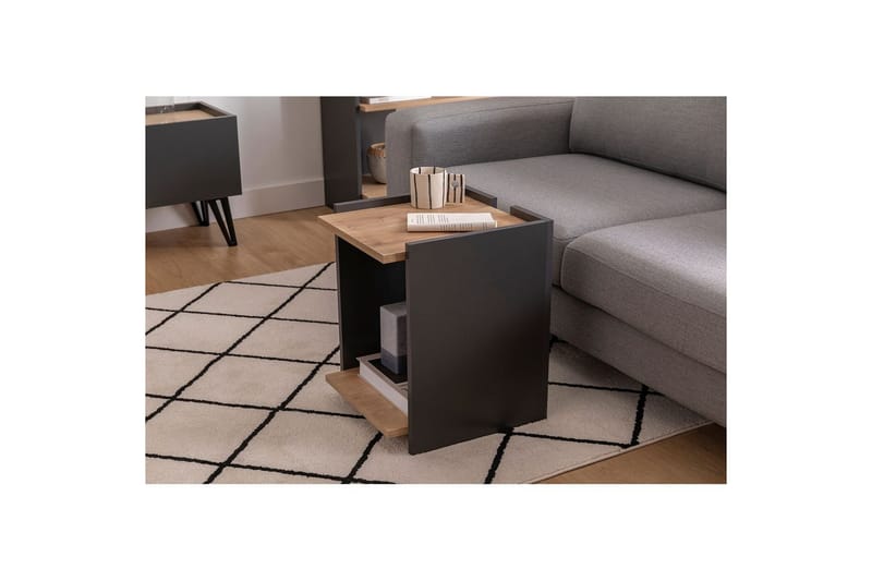 Giancarlo Sivupöytä 38,6 cm - Sininen/Antrasiitti - Huonekalut - Pöytä & ruokailuryhmä - Apupöytä & sivupöytä - Tarjotinpöytä & pikkupöytä