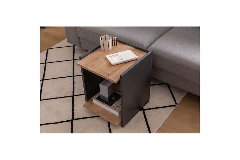 Giancarlo Sivupöytä 38,6 cm - Sininen/Antrasiitti - Huonekalut - Pöytä & ruokailuryhmä - Apupöytä & sivupöytä - Tarjotinpöytä & pikkupöytä