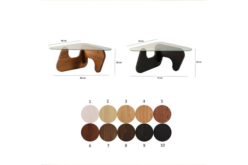 Grayce Pöytäsarja 94 cm - Musta - Huonekalut - Pöytä & ruokailuryhmä - Apupöytä & sivupöytä - Sarjapöytä