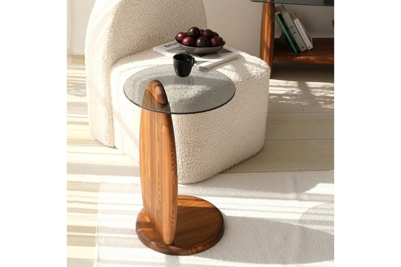 Guinn Sivupöytä 35 cm - Ruskea - Huonekalut - Pöytä & ruokailuryhmä - Apupöytä & sivupöytä - Tarjotinpöytä & pikkupöytä