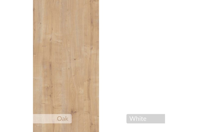 Haelyn Yöpöytä 30 cm - Tammi/Valkoinen - Huonekalut - Pöytä & ruokailuryhmä - Apupöytä & sivupöytä - Yöpöytä