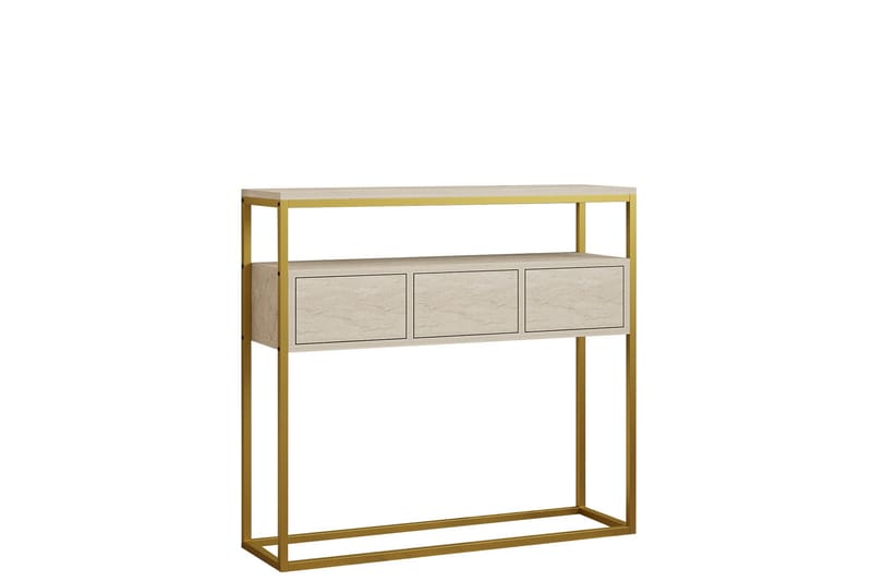 Ham Konsolipöytä 90 cm - Beige - Huonekalut - Pöytä & ruokailuryhmä - Apupöytä & sivupöytä - Konsolipöytä