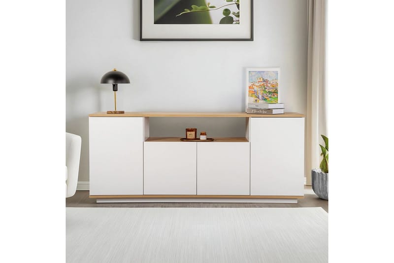 Hano Konsolipöytä 180 cm - Luonnonväri/Valkoinen - Huonekalut - Pöytä & ruokailuryhmä - Apupöytä & sivupöytä - Konsolipöytä