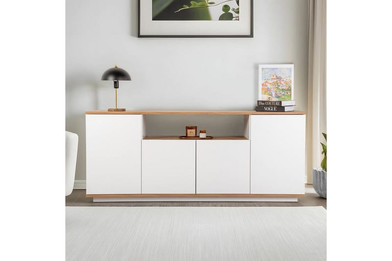 Hano Konsolipöytä 180 cm - Luonnonväri/Valkoinen - Huonekalut - Pöytä & ruokailuryhmä - Apupöytä & sivupöytä - Konsolipöytä