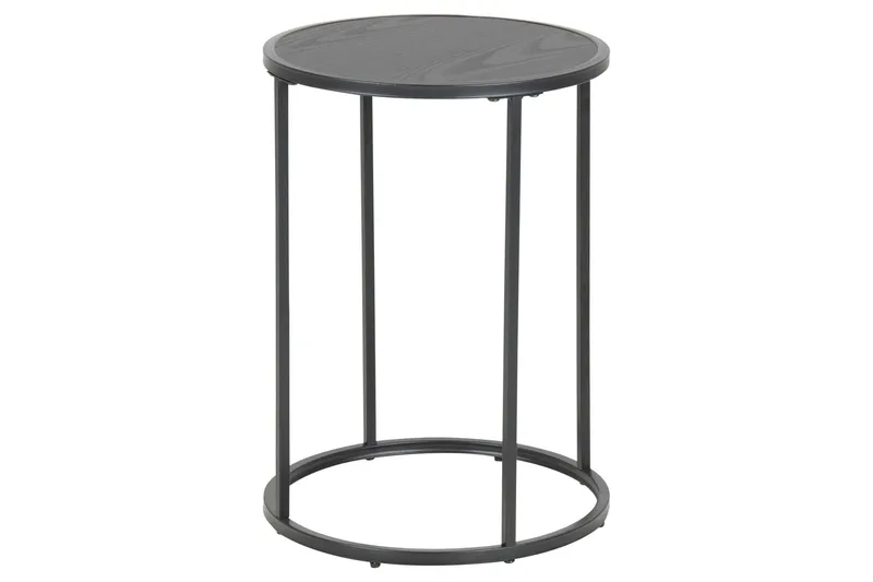 Hartsoe Sivupöytä 40x40 cm, Musta
