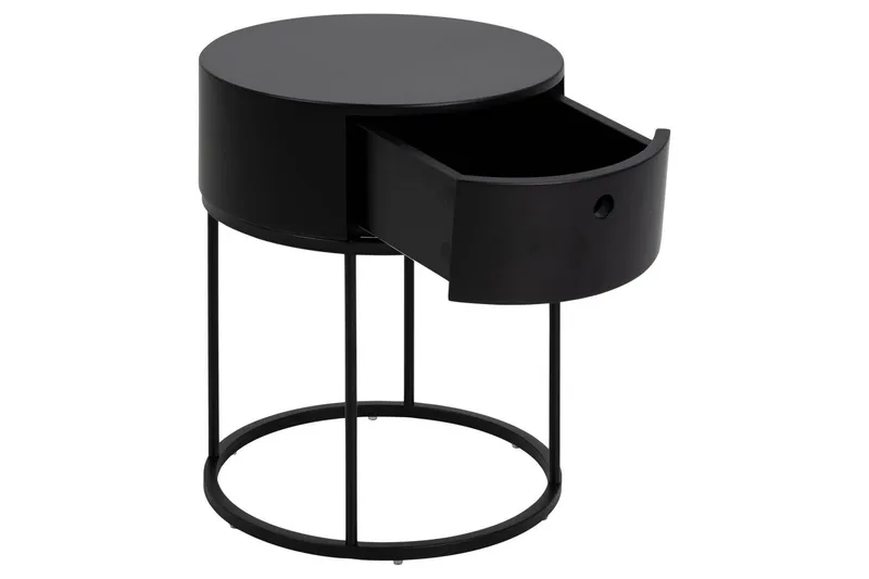 Hastane Yöpöytä 40 cm - Musta - Huonekalut - Pöytä & ruokailuryhmä - Apupöytä & sivupöytä - Yöpöytä