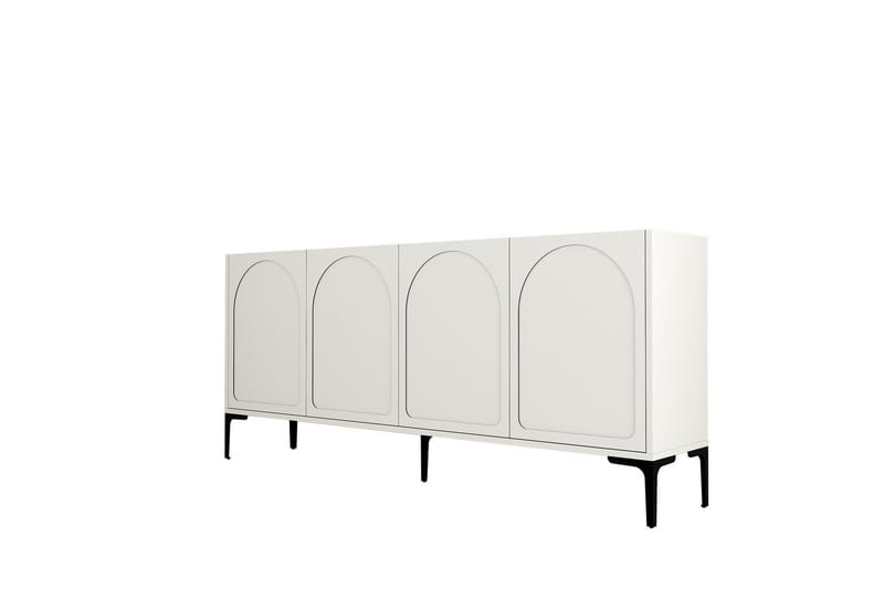 Hazim Konsolipöytä 180 cm, Kerma/Musta