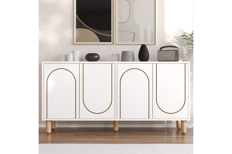 Hearst Konsolipöytä 150 cm - Valkoinen - Huonekalut - Pöytä & ruokailuryhmä - Apupöytä & sivupöytä - Konsolipöytä