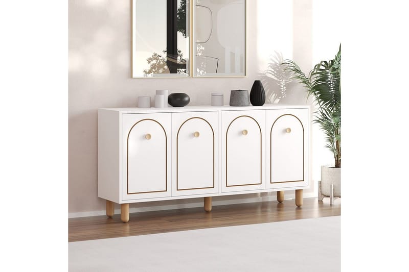 Hearst Konsolipöytä 150 cm - Valkoinen - Huonekalut - Pöytä & ruokailuryhmä - Apupöytä & sivupöytä - Konsolipöytä