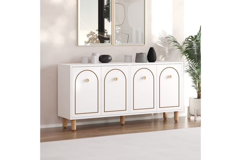 Hearst Konsolipöytä 150 cm - Valkoinen - Huonekalut - Pöytä & ruokailuryhmä - Apupöytä & sivupöytä - Konsolipöytä