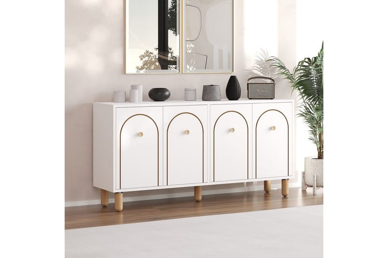 Hearst Konsolipöytä 150 cm - Valkoinen - Huonekalut - Pöytä & ruokailuryhmä - Apupöytä & sivupöytä - Konsolipöytä