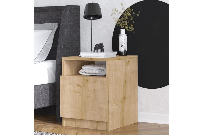 Heren Yöpöytä 40 cm - Pähkinä - Huonekalut - Pöytä & ruokailuryhmä - Apupöytä & sivupöytä - Yöpöytä