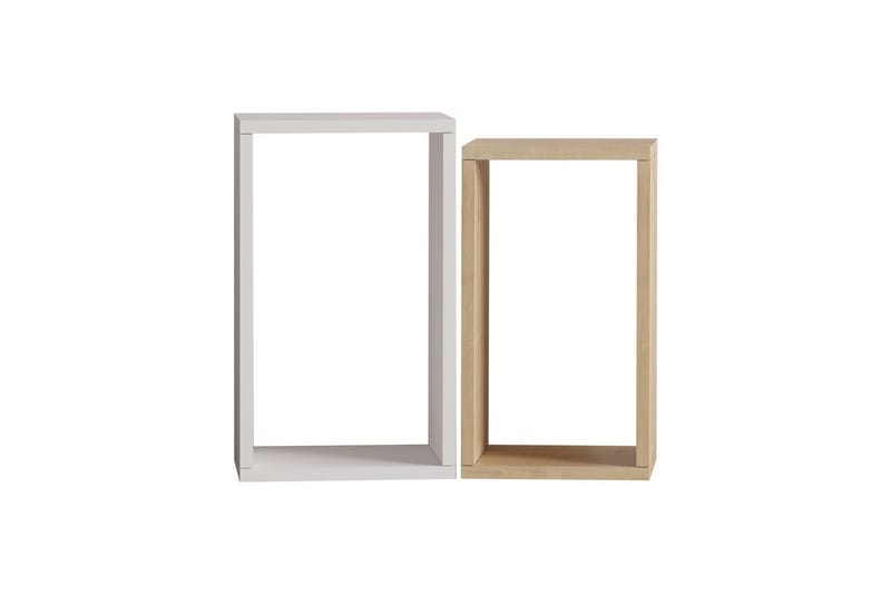 Hesper Sivupöytä 30 cm - Tammi/Valkoinen - Huonekalut - Pöytä & ruokailuryhmä - Apupöytä & sivupöytä - Tarjotinpöytä & pikkupöytä