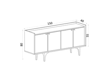 Hesperia Konsolipöytä 150 cm - Beige - Huonekalut - Pöytä & ruokailuryhmä - Apupöytä & sivupöytä - Konsolipöytä
