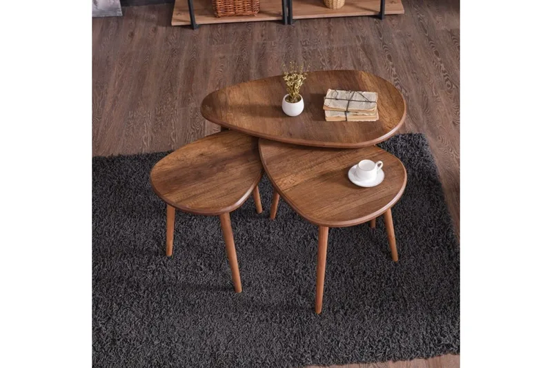 Horatio Sarjapöytä 80 cm - Hiekka - Huonekalut - Pöytä & ruokailuryhmä - Apupöytä & sivupöytä - Sarjapöytä