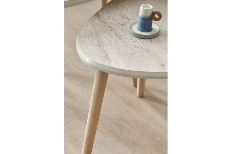 Horatio Sarjapöytä 80 cm - Hiekka - Huonekalut - Pöytä & ruokailuryhmä - Apupöytä & sivupöytä - Sarjapöytä