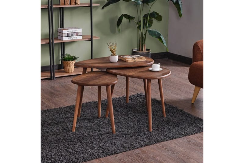 Horatio Sarjapöytä 80 cm - Hiekka - Huonekalut - Pöytä & ruokailuryhmä - Apupöytä & sivupöytä - Sarjapöytä