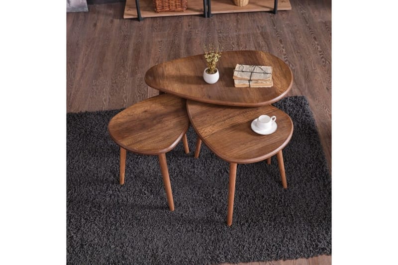 Horatio Sarjapöytä 80 cm - Hiekka - Huonekalut - Pöytä & ruokailuryhmä - Apupöytä & sivupöytä - Sarjapöytä