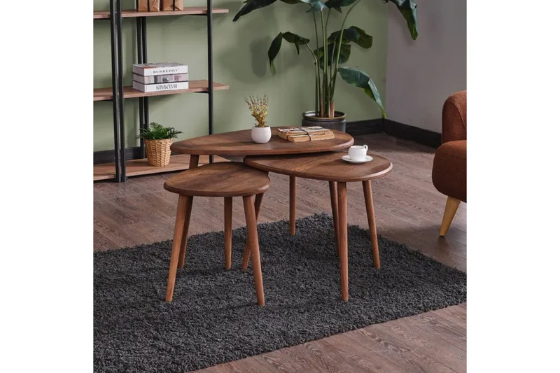 Horatio Sarjapöytä 80 cm - Hiekka - Huonekalut - Pöytä & ruokailuryhmä - Apupöytä & sivupöytä - Sarjapöytä