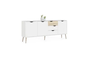 Hostafranc Senkki 195,7 cm - Valkoinen - Säilytys - Säilytyskalusteet - Senkki