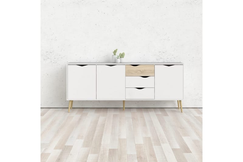 Hostafranc Senkki 195,7 cm - Valkoinen - Säilytys - Säilytyskalusteet - Senkki