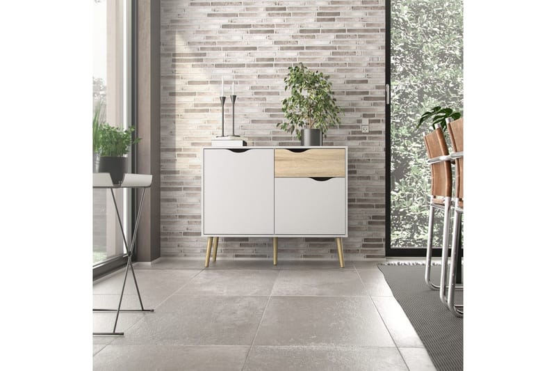 Hostafranc Senkki 98,7 cm - Valkoinen - Säilytys - Säilytyskalusteet - Senkki