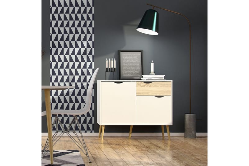 Hostafranc Senkki 98,7 cm - Valkoinen - Säilytys - Säilytyskalusteet - Senkki