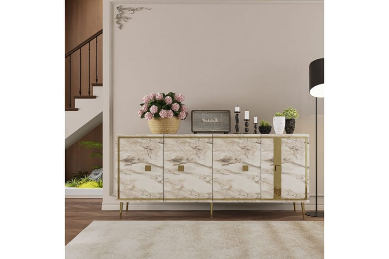 Ivara Konsolipöytä 150 cm - Beige - Huonekalut - Pöytä & ruokailuryhmä - Apupöytä & sivupöytä - Konsolipöytä