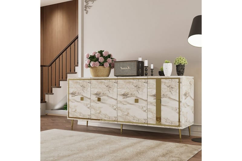 Ivara Konsolipöytä 150 cm - Beige - Huonekalut - Pöytä & ruokailuryhmä - Apupöytä & sivupöytä - Konsolipöytä