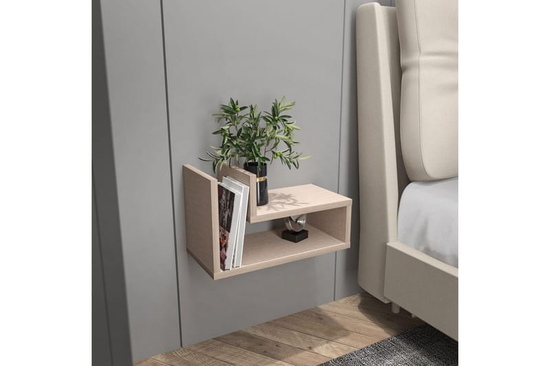 Jarlech Yöpöytä 45 cm - Beige - Huonekalut - Pöytä & ruokailuryhmä - Apupöytä & sivupöytä - Yöpöytä