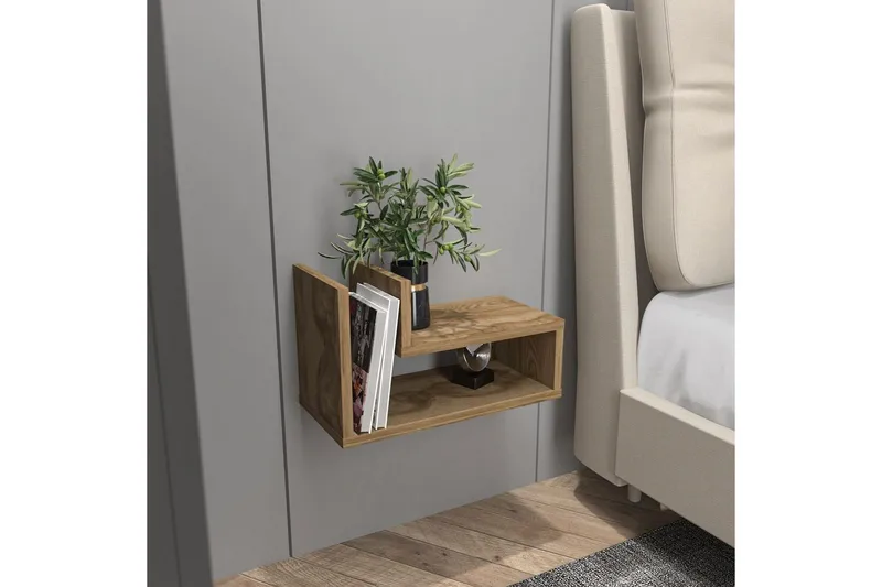 Jarlech Yöpöytä 45 cm - Tammi - Huonekalut - Pöytä & ruokailuryhmä - Apupöytä & sivupöytä - Yöpöytä