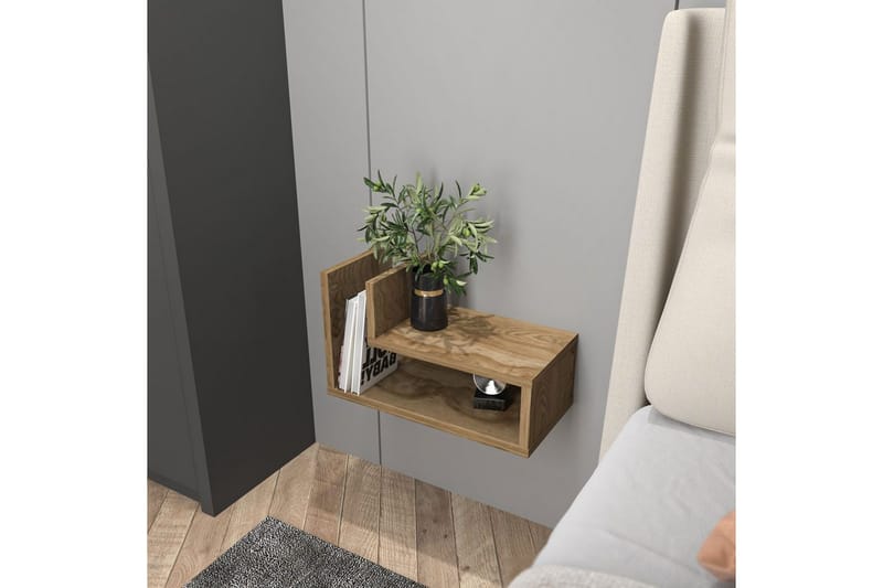 Jarlech Yöpöytä 45 cm - Tammi - Huonekalut - Pöytä & ruokailuryhmä - Apupöytä & sivupöytä - Yöpöytä