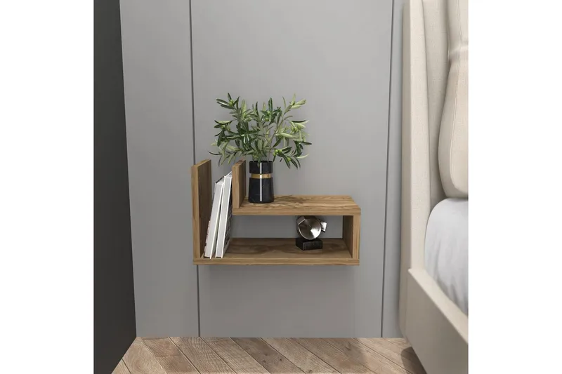 Jarlech Yöpöytä 45 cm - Tammi - Huonekalut - Pöytä & ruokailuryhmä - Apupöytä & sivupöytä - Yöpöytä