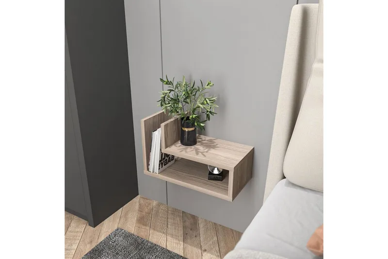 Jarlech Yöpöytä 45 cm - Punainen - Huonekalut - Pöytä & ruokailuryhmä - Apupöytä & sivupöytä - Yöpöytä