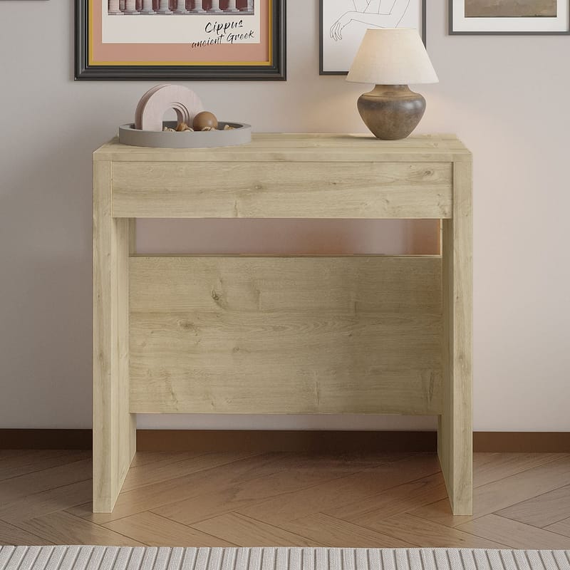 jatkettava konsolipöytä Homitis Nivo (80 x 76,1 x 44 cm) Sapphire Oak - Huonekalut - Pöytä & ruokailuryhmä - Apupöytä & sivupöytä - Eteispöytä
