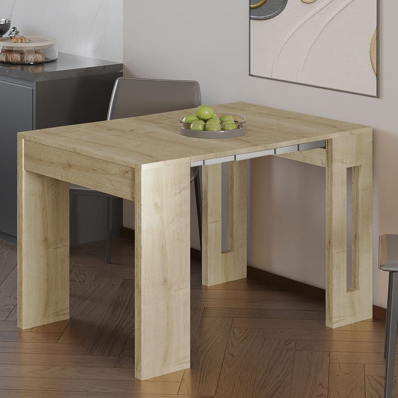 jatkettava konsolipöytä Homitis Nivo (80 x 76,1 x 44 cm) Sapphire Oak - Huonekalut - Pöytä & ruokailuryhmä - Apupöytä & sivupöytä - Eteispöytä