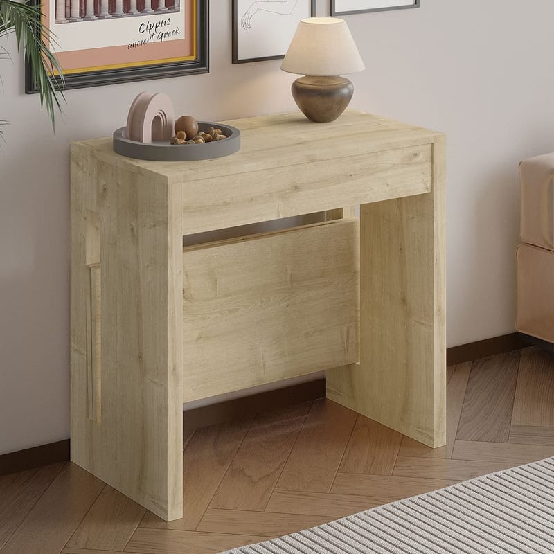 jatkettava konsolipöytä Homitis Nivo (80 x 76,1 x 44 cm) Sapphire Oak - Huonekalut - Pöytä & ruokailuryhmä - Apupöytä & sivupöytä - Eteispöytä