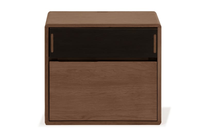 Jerup Yöpöytä 32x40 cm Tammi - Pähkinäpuu - Huonekalut - Pöytä & ruokailuryhmä - Apupöytä & sivupöytä - Yöpöytä