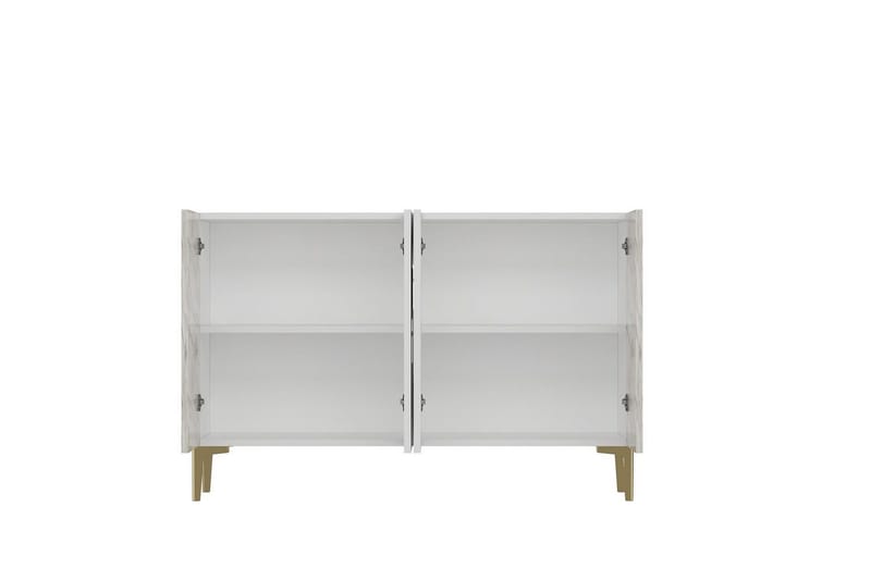 Jorel Konsolipöytä 120 cm - Valkoinen/Keltainend - Huonekalut - Pöytä & ruokailuryhmä - Apupöytä & sivupöytä - Konsolipöytä