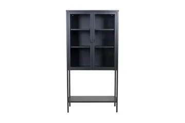 Kaappi Misha 75 cm - Musta - Säilytys - Kaappi - Vitriini