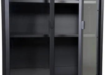 Kaappi Misha 75 cm - Musta - Säilytys - Kaappi - Vitriini