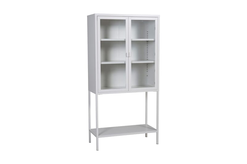 Kaappi Misha 75 cm - Valkoinen - Säilytys - Kaappi - Vitriini
