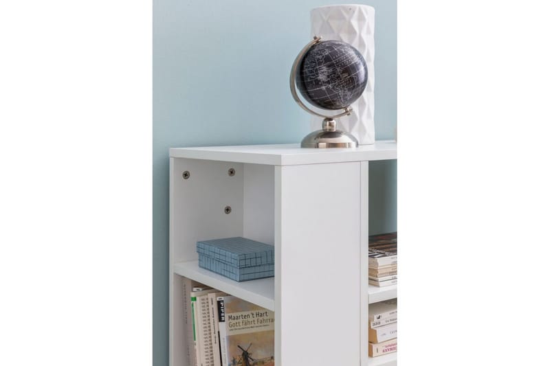 Kirjahylly Wohnling liikkuva, moderni ja yksinkertainen, jossa on useita säilytyslokeroita Valkoinen - Valkoinen - Talo & remontointi - Keittiö & kylpyhuone - Keittiö & kodinhoitohuone - Keittiön sisustus - Keittiöhylly