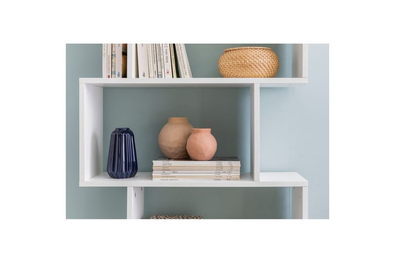 Kirjahylly Wohnling Tyylikäs ja 6 porrastettua säilytystasoa - Säilytys - Hylly - Kirjahylly