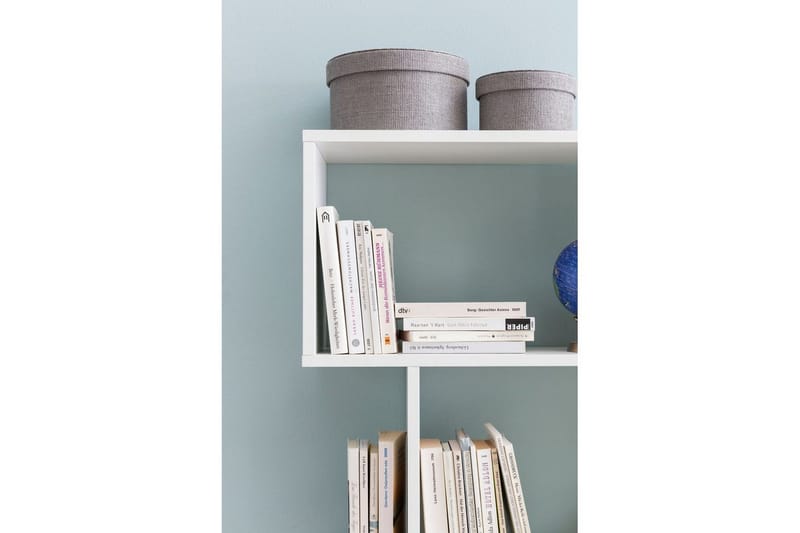 Kirjahylly Wohnling Tyylikäs ja 6 porrastettua säilytystasoa - Säilytys - Hylly - Kirjahylly
