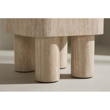 Klirou Sivupöytä 40 cm - Beige - Huonekalut - Pöytä & ruokailuryhmä - Apupöytä & sivupöytä - Tarjotinpöytä & pikkupöytä